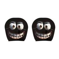 Funny Car Seat Mask Headrest Cover Full Face Car Interior Seats Halloween Decoration Funny Headrest Covers For Cars