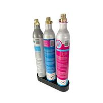 Geras-60 mm skersmens CO2 balionėlis Sodastream Sodastar butelių laikiklis Stovas, skirtas laikyti jūsų butelius saugiai ir tvarkingai juoda
