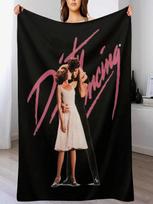 Purvinos šokio DIRTY DANCING pledas Valentino dienos dovanų idėjos Minkštos lovos Minkštas pliušinis languotas šiltas žiemai pledai 75X95CM pilka spalva