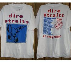 Dire Straits Koncertinis Turas Marškinėliai 1992 On Every Street 2 pusė T-shirt Vtg Unisex Marškinėliai S