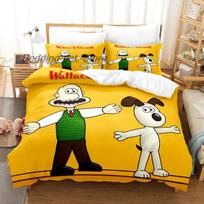 Kawaii Gromit Patalynės Kolekcija Viengulio Dvigulio Pilno Karalienės Karaliaus Dydžio Lovos Kolekcija Suaugusiųjų Vaikų Miegamojo Antklodės Užvalkalų Kolekcijos Spausdinti Anime Su Lovos Lin 70x133cm 2pcs