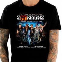 Populiarus SCORPIONS 60 METŲ TURAS 2025 trumpomis rankovėmis vyriškas S-235XL marškinėliai 10D898 unisex T-shirt XXXXL