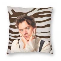 Harrys Styles Pagalvės užvalkalas Spausdinimas Poliesterio Pagalvės užvalkalas Dovana Mesti pagalvės užvalkalas Kėdės Užtrauktukas 40X40cm 12x12Inch
