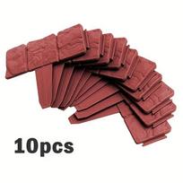 Plastikinė sodo bortelis, Imituoto akmens tvoros panelės, Lauko terasa, Barjeras, Daugkartinio naudojimo, Sodo kraštovaizdžio krašto jungiamasis bortelis Imitation lime-10pcs
