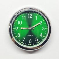 Naujas 40mm Automobilio Laikrodis Metalinis su Klipsu Kvarcinis Laikrodis Dvigubo Šalutinio Juostos Prietaisų Skydas Elektroninis Laikrodis Dviračio žalia