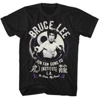 Bruce Lee - Vyriški Junfangongfu marškinėliai, Dydis L, Juodi S juoda