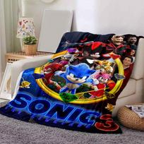 1 vnt. Sonic Prime Sonic Ežys Namų Dekoro Antklodė, Minkštas Užtiesalas Sofai, Lovai .B076 80x120cm