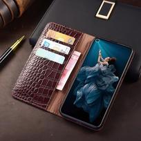 Crocodile Grain Genuine Leather Case Book For iPhone 17 AIR 16 E 15 14 13 12 11 Plus Pro Max Mini Plus Flip Wallet Phone Cover For iPhone 11 mėlyna