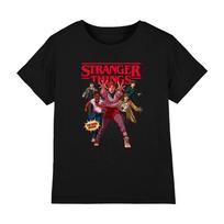 Stranger Things Paskutinis Pasipriešinimas Komiksų Vaikų Marškinėliai 7-13 Metų, Juoda 150