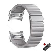 Luxury titanium quick fit band for Samsung galaxy watch 7 6 classic 47 43mm 40 44mm 4 42 46mm 5 Pro 45mm business bracelet strap Galaxy watch 4 40mm sidabras