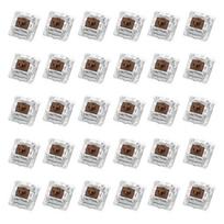 30 vnt. Jungiklis Mechaninės klaviatūros jungiklis 3 kontaktų Clicky Linear Tactile Silent Jungikliai RGB LED SMD Žaidimams MX jungikliui