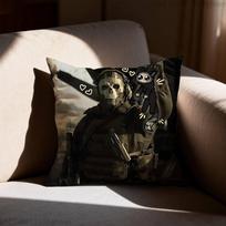 Game Call of Duty Pillow Case Sofa Living Room Bedroom Headboard Backrest Cushion Square Cushion Nap Time 12x12Inch