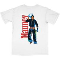 Rodeo laikas Dale Brisby JB Mauney Walkin Tall T marškinėliai S balta