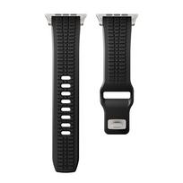 Silikoninė vyriška apyrankė Apple Watch Ultra 3 49mm Series 11 10 46mm 9 8 7 45mm 6 5 4 SE 44mm Guminė minkšta kilpinė juosta Prabangi juosta 44mm 45mm 46mm 49mm