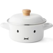 Fuji Emalinis Miffy veidelio indukcinis viryklės baltas troškintuvas, 15cm, balta