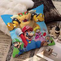 Cartoon Super M-Marios Cute Pillow Cushion Cover Pillowcase Living Room Sofa Home Decor Customized 30cmx30cm