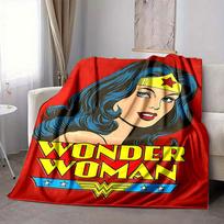 1 vnt. Wonder Woman flanelės pledas Lengvas minkštas šiltas visų sezonų pledas sofai, lovai, kelionėms, stovyklavimui L1024147 80x120cm