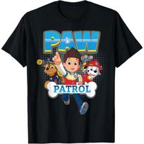Ryder Paw Patrol Chase ir Marshall marškinėliai S juoda