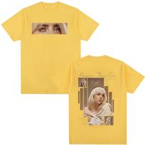 Billie Eilish Hit Me Hard and Soft Albumo Plakatas Grafinis Spaudinys Marškinėliai Vyrams Moterims Madingi Medvilniniai Marškinėliai Y2k Mada Per dideli Viršutiniai Drabužiai S