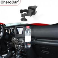 Anglies pluošto telefono laikiklis puodelio laikiklio stovas Laikiklis Jeep Wrangler JT/JL 18-22