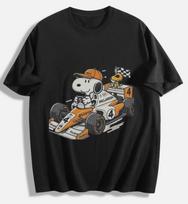 Snoopy McLaren lenktynininko marškinėliai - Peanuts F1 įkvėpti unisex marškinėliai Unisex marškinėliai M