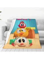 Kur yra Čikio animacinis flanelinis pledas Minkštas šiltas spausdintas mielas viščiukas Daugiafunkcinis namų kelioninis kilimėlis 75X95CM pilka spalva