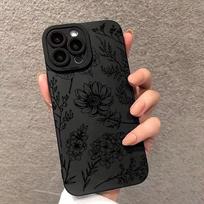 Floral pattern graphic phone case for iPhone 15 14 13 12 11 x XR Xs SE2 SE 8 7 plus pro Max mini silicone back cover for iphone13(6.1")