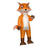Pripučiamas šventinis kostiumas miela lapė vientisas vakarėlio pripučiamas persirengimo Helovino Kalėdų juokingas kostiumas cosplay vakarėlio kostiumas Height 150CM-190CM oranžinė