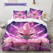 Majin Buu Pattern Bedding,Quilt Set Quilt Cover Pillowcase Home Birthday Gift (1 * duvet cover + 2 * pillowcase, without core) 135x200cm