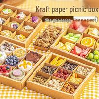 Meidi Nine-Compartment Bento Takeaway Boxes maža spalva/1 pakuotės spalva