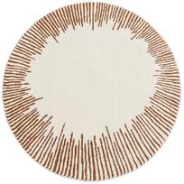 Namų storas neslystantis kilimėlis Modernūs minimalistiniai kilimai svetainei Purus minkštas miegamojo dekoras Dryžuotas kilimas Didelio ploto apvalus kilimas 80x80CM