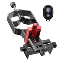 tridaptor XYZ-001 Universalus telefono žiūronų adapteris Digiscoping 3 ašių metalinis telefono laikiklis tvirtinimas, skirtas Max. 2,4 colio okuliaro teleskopas juoda