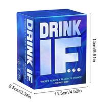 1Pc Drink IF... Hilarious Adult Drinking Game Card For Spicy Situations Dares & Risky Questions For Games Nights Party Game Gift