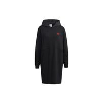 Adidas Originals Kinų Naujųjų Metų Suknelė Pavasario Šventės Serija Spausdinta Asimetriškas Užtrauktukas Sportinė Su Gobtuvu Ilgomis Rankovėmis Suknelė Moteriškos Suknelės Juoda GN4743 34