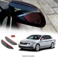 SKODA SUPERB Rearview Mirror Rain Guards - Fits Skoda Superb Window Visors Standard Pack [Without Logo]
