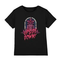 Stranger Things Demogorgon išgyvenimo marškinėliai vaikams 7-13 metų, juodi 100