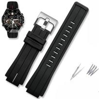 VIENAS Modifikuotas silikoninis laikrodžio dirželis Pakeitimas Casio EDIFICE 20-ojo jubiliejaus Honda 5618 ECB-10HR-1APR Sportinis vandeniui atsparus laikrodžio dirželisMN