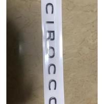 3D ABS raidės emblema SCIROCCO automobiliui Stilius Bagažinė Automobilio modelis Užrašas Lipdukas Chromas Blizgus juodas Priedai silver fOR SCIROCCO