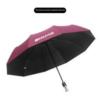 Automatinis sulankstomas vėjui atsparus skėtis nuo saulės automobiliui Mercedes-Benz AMG A C E S V klasės Sprinter GLC ML SLK SL Vito CLS GLA GLK raudona