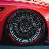 16 vnt. Automobilio padangų ratų lipdukai Automobilio tiuningas Universalūs 3D Nuolatiniai PVC Sujungti padangų dekoravimo lipdukai Automobilio padangų personalizuoti lipdukai STYLE6