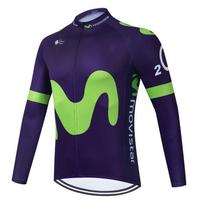 2026 Movistar Team ilgomis rankovėmis dviratininko marškinėliai Ropa Ciclismo Maillot Dviratininko drabužiai Kvėpuojantys Mtb Dviratininko drabužiai S