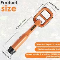 Underwater Metal Detector Pulse Pinpointer Induction Diving Treasure IP68 Waterproof Metal Detector Hand Held Metal Finder oranžinė