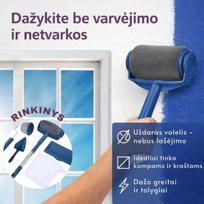 Dažymo volelių rinkinys su dažų talpa