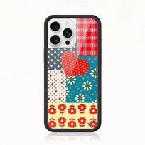 Naujas laukinių gėlių INS braškių taškuotas telefono dėklas 12 15 14 13 16 Pro Max Plus 15 pro 17 3D WF elnio mielas apsauginis dėklas For iPhone 17