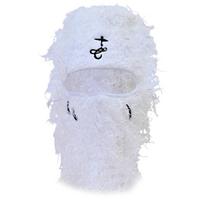 Winter Knit Balaclava for Teenagers Keeping Warm Protecting Neck Hat Windproof balta