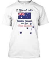 Aš su Pauline Hanson Marškinėliai Australijos Dydis S iki 5XL Unisex Marškinėliai S gray
