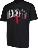 NBA Houston Rockets vyriški marškinėliai su arkiniu plexi, trumpomis rankovėmis, XX-dydžio, juodi S juoda