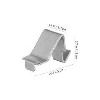 12pcs File Cabinet Accessories Cabinet Shelf Clips Metal File Cabinet Shelf Clips Heavy Duty Shelving Supports 3.00X2.00X1.40CM sidabras