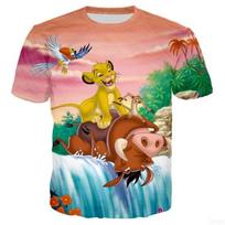 Naujas Liūtas Karalius T-shirt Animacinis Anime 3D Spausdinimas Vyrams ir Moterims Madingas Viršutinis Drabužis Trumpomis Rankovėmis Vasaros 100