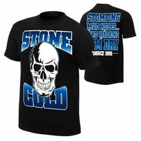 WWE Stone Cold Steve Austin Stomping Mudholes Juodi Unisex Marškinėliai XL